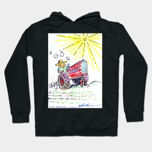 Big Red Tractor Ape Hoodie